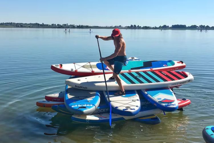 9) Paddle Boarding at Big Soda Lake